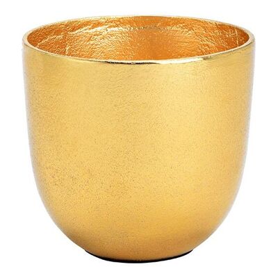 Pflanztopf aus Metall Gold (B/H/T) 14x13x14cm