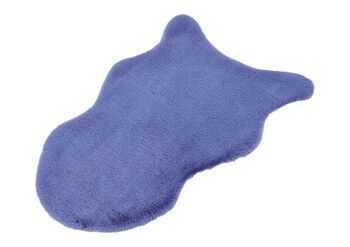 Fausse fourrure en polyester violet (L/H/P) 80x50x2cm