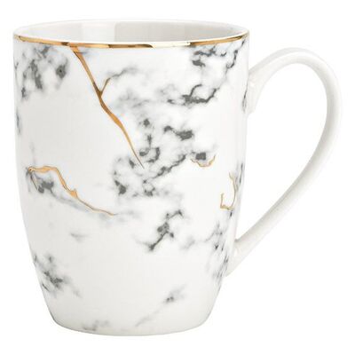 Mug aspect marbre en porcelaine (L/H/P) 11x11x8cm 300ml