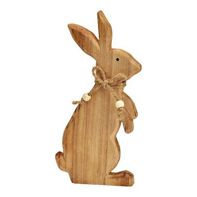 Conejito de madera natural (An/Al/Pr) 10x22x2cm