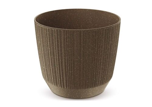 Blumentopf Eco aus Kunststoff Coffee braun (B/H/T) 14x12x14cm 1,40L