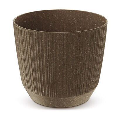 Vaso da fiori Eco in plastica Marrone caffè (L/A/P) 14x12x14 cm 1,40 L