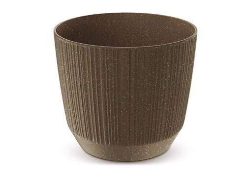 Blumentopf Eco aus Kunststoff Coffee braun (B/H/T) 17x15x17cm 1,60L