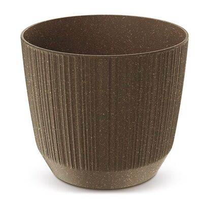 Blumentopf Eco aus Kunststoff Coffee braun (B/H/T) 17x15x17cm 1,60L