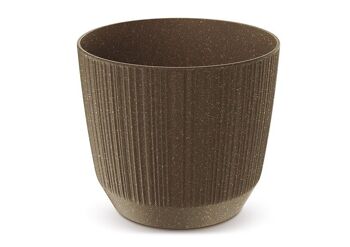 Pot de fleur Eco en plastique Marron café (L/H/P) 20x17x20cm 2,80L