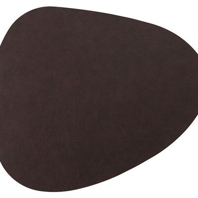 Tovaglietta PVC Stone effetto pelle in plastica marrone scuro (L/A) 45x30 cm