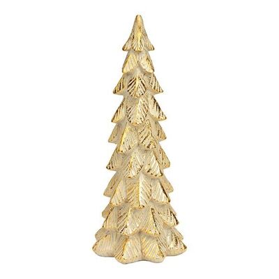 Albero di Natale in poly champagne (L/A/P) 9x25x9 cm