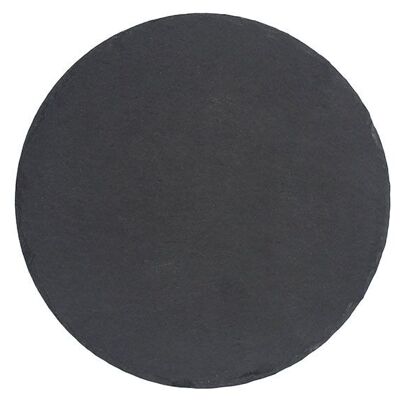 Piatto da portata in ardesia nera (L/A/P) 30x1x30 cm