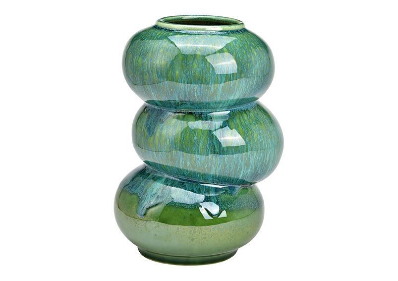 Vaso in porcellana verde (L/A/P) 16x25x16 cm