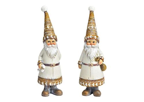 Nikolaus aus Poly natur 2-fach, (B/H/T) 4x15x4cm