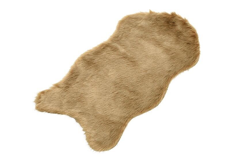 Kunstfell taupe (B/H/T) 50x25cm