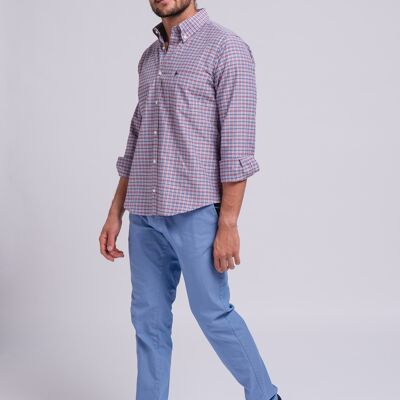 Trousers 80%co 18%pe 2%et 211501 blue (size un)