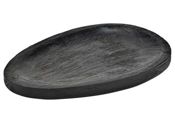 Bol décoratif en bois de manguier noir (L/H/P) 30x2x20cm