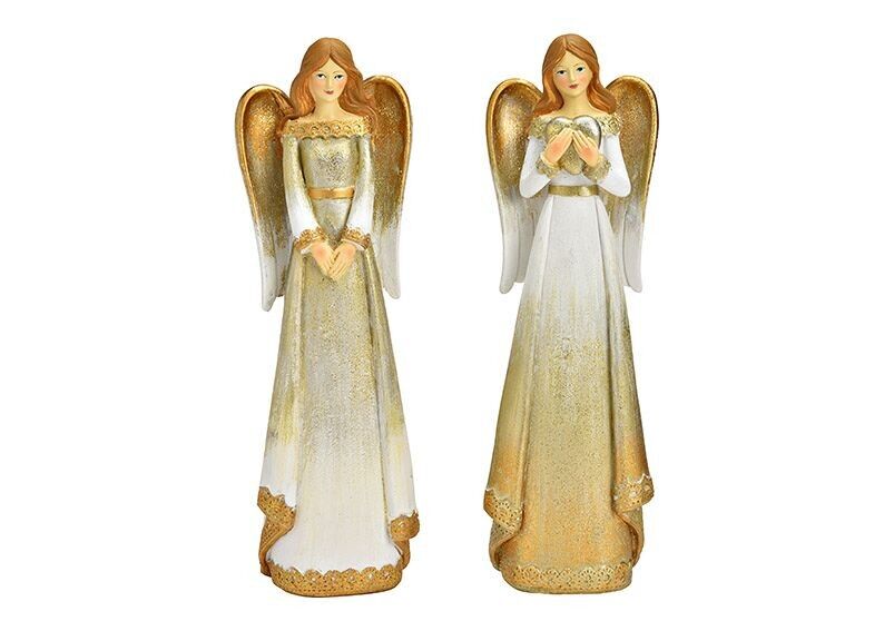 Angelo in poliestere champagne 2 volte, (L/A/P) 9x28x6 cm