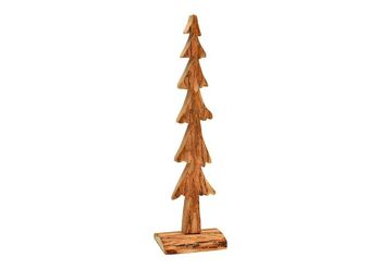 Sapin de Noël en bois naturel (L/H/P) 10x40x9cm