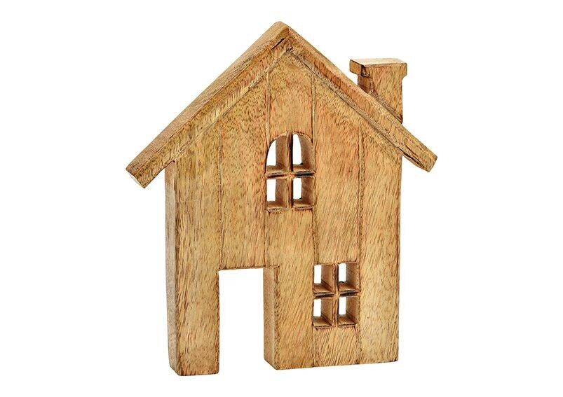 Supporto per casetta in legno di mango naturale (L/A/P) 18x20x2 cm