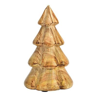 Supporto per albero di Natale in legno di mango naturale (L/A/P) 9x16x9 cm