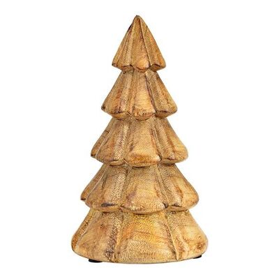 Supporto per albero di Natale in legno di mango naturale (L/A/P) 12x20x12 cm