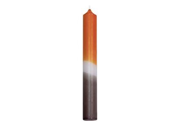 Bougie bâton DipDye boue naturelle (L/H/P) 2x18x2cm Durée de combustion env. 8 heures