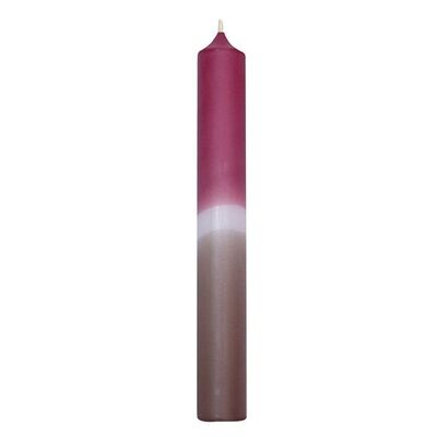 Candela in stick DipDye rosa antico-tortora (L/A/P) 2x18x2 cm Tempo di combustione ca. 8 ore