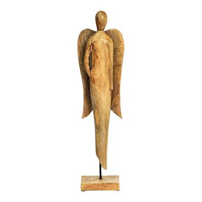 Supporto per angelo in legno di mango naturale (L/A/P) 16x59x10 cm