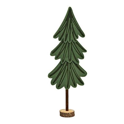 Supporto per albero di Natale in feltro verde (L/A/P) 16x45x6 cm