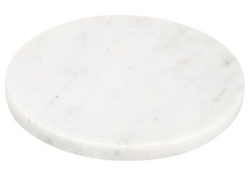 Planche à découper en marbre blanc (L/H/P) 20x2x20cm