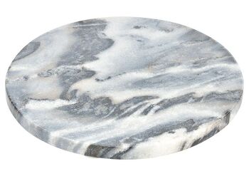 Planche à découper en marbre noir (L/H/P) 20x2x20cm