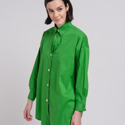 Tunic 65%co 30%ny 5%sp 219213 green (size un)