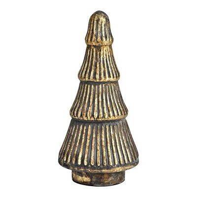 Supporto per albero di Natale in vetro oro antico (L/A/P) 15x30x15 cm