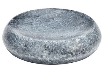 Porte-savon en marbre gris (L/H/P) 11x2x11cm