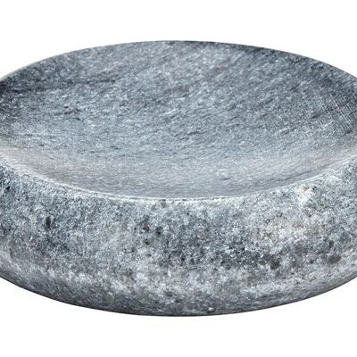 Soap holder made of marble grey (W/H/D) 11x2x11cm