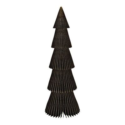 Soporte tipo panal para árbol de Navidad con purpurina de papel/cartón (An/Al/Pr) 20x60x20cm