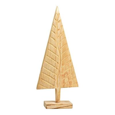 Supporto per albero di Natale in legno naturale di Paulownia (L/A/P) 39x90x12 cm