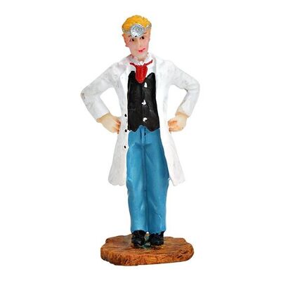 Figura doctor en miniatura hecha de poli colorido (An/Al/Pr) 2x6x2cm