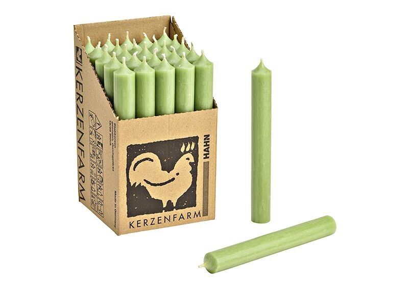 Stabkerze Jade durchgefärbt Ø 2x18 cm Brenndauer ca. 8 Std.