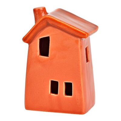 Haus aus Keramik terracotta (B/H/T) 7x14x6cm