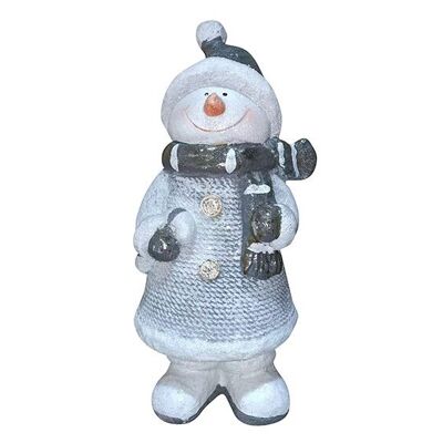 Schneemann aus Magnesia grau (B/H/T) 26x53x21cm