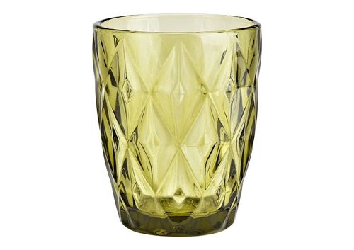 Trinkglas aus Glas grün (B/H/T) 8x10x8cm