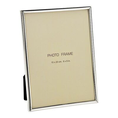 Cornice portafoto placcata in argento per foto 15x20 cm in metallo (L/A/P) 20x25x1 cm