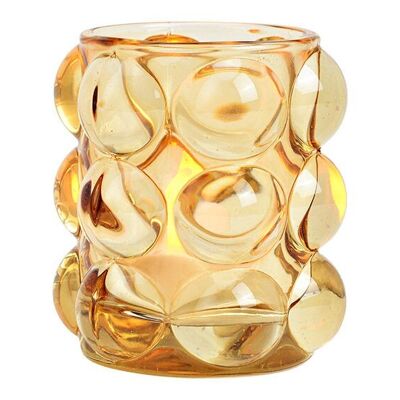 Lanterna in vetro Bubble beige (L/A/P) 8x10x8 cm