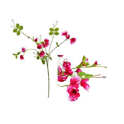 Ramo di veccia di fiori artificiali in plastica rosa (H) 78 cm