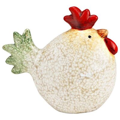 Pollo de arcilla de colores (An/Al/Pr) 11x10x6cm