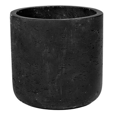 Vaso da fiori Vasi in ceramica in fibra di argilla nero (L/A/P) 15x14x15 cm