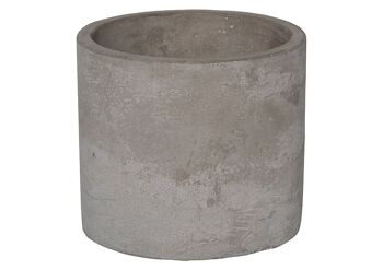 Pot de fleurs Pots de poterie en ciment naturel (L/H/P) 9x8x9cm