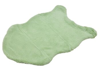 Fourrure de lapin faux polyester menthe (L/H/P) 90x60x2cm