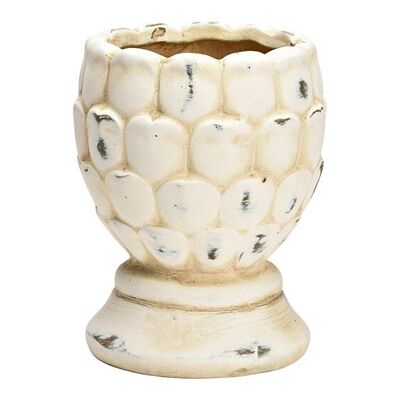 Coni per vasi da fiori in ceramica beige (L/A/P) 10x13x10 cm