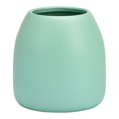 Vase aus Porzellan blau (B/H/T) 11x10x11cm