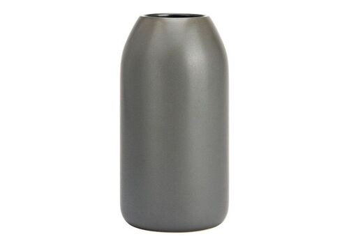 Vase aus Porzellan grau (B/H/T) 11x20x11cm