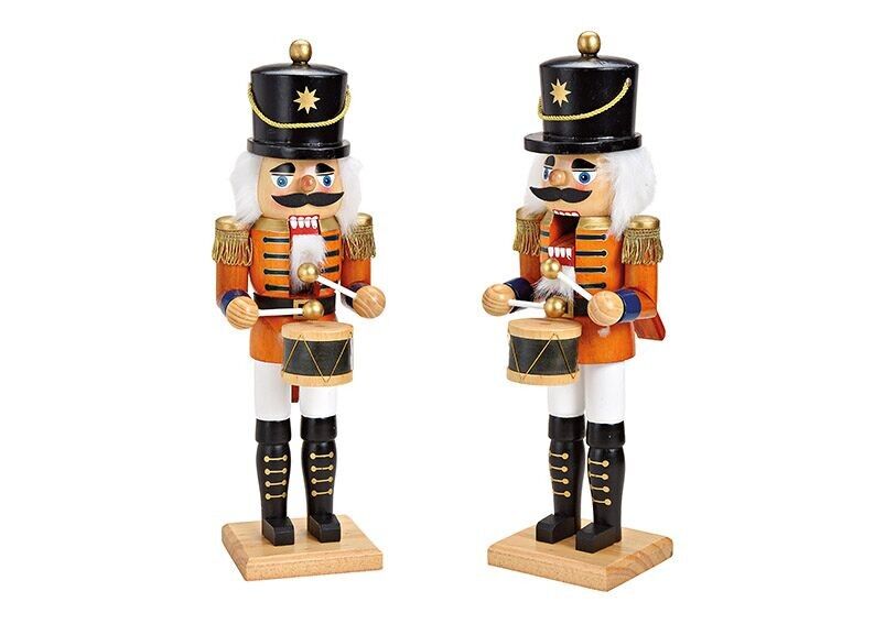 Nutcracker made of wood yellow (W/H/D) 14x44x11cm